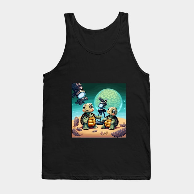 Turtle in space Tank Top by designfurry 